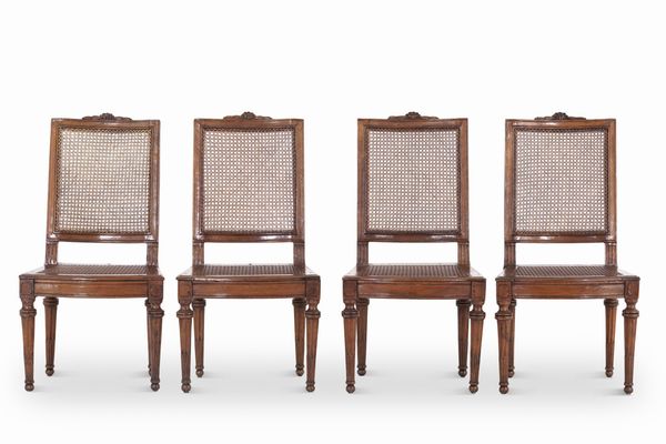 Quattro sedie Luigi XVI. XVIII secolo  - Asta Antiquariato - Associazione Nazionale - Case d'Asta italiane