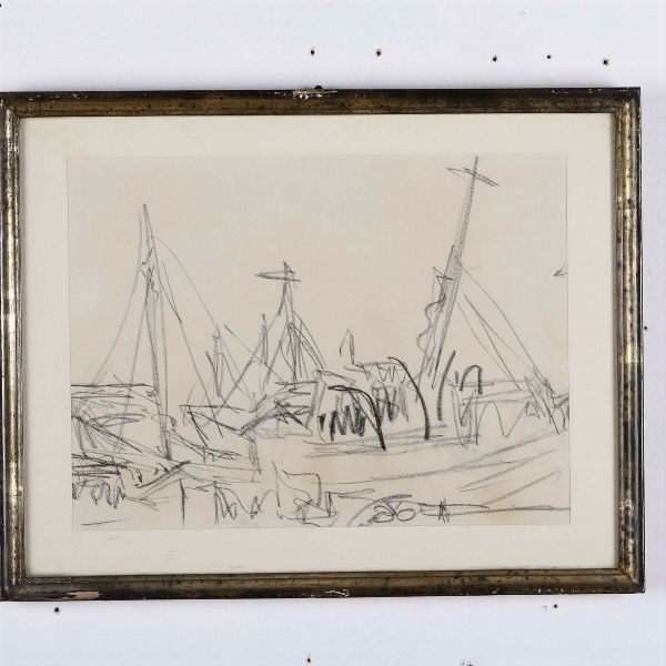 Lotto misto di 15 tra disegni e acquerelli. XX secolo  - Asta Antiquariato - Associazione Nazionale - Case d'Asta italiane