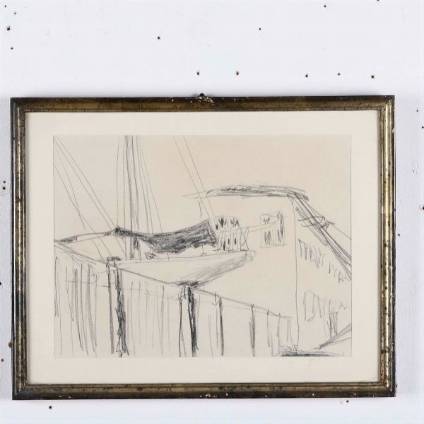 Lotto misto di 15 tra disegni e acquerelli. XX secolo  - Asta Antiquariato - Associazione Nazionale - Case d'Asta italiane