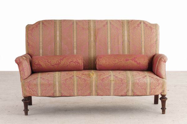 Divanetto e poltroncina imbottiti. XIX secolo  - Asta Antiquariato - Associazione Nazionale - Case d'Asta italiane