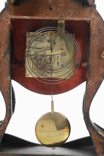 Pendola da tavolo tipo Neuchatel, Svizzera seconda met del XVIII secolo, firma Joseph Piano, Horologer de la ville  - Asta Antiquariato - Associazione Nazionale - Case d'Asta italiane