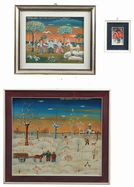 Udo Toniato Sequestro di persona con testimone, Due chiacchiere, Via Crucis  - Asta Antiquariato - Associazione Nazionale - Case d'Asta italiane