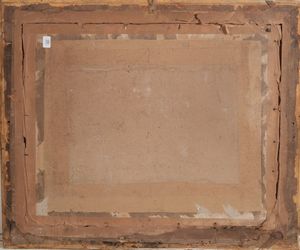 Stampa raffigurante scena mitologica in cornice dorata  - Asta Antiquariato - Associazione Nazionale - Case d'Asta italiane