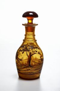 Bottiglia in vetro con tappo  - Asta Antiquariato - Associazione Nazionale - Case d'Asta italiane