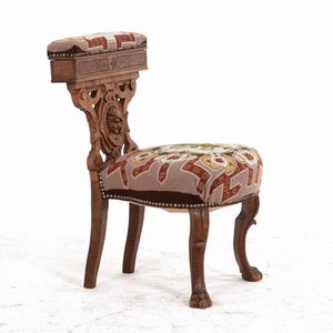 Poltrona in legno intagliato  - Asta Antiquariato - Associazione Nazionale - Case d'Asta italiane