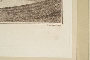 Coppia di stampe in cornice dorata raffiguranti stemmi e medaglie e coppia di stampe francesi  - Asta Antiquariato - Associazione Nazionale - Case d'Asta italiane