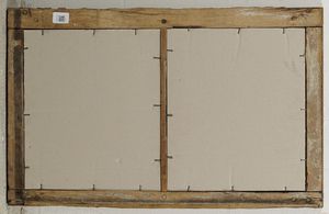 Anta in legno con scene di sciatori  - Asta Antiquariato - Associazione Nazionale - Case d'Asta italiane