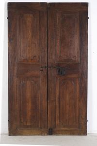 Coppia di anctiche ante in legno e una diversa  - Asta Antiquariato - Associazione Nazionale - Case d'Asta italiane