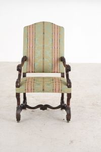 Poltrona a ossa di montone. XVIII-XIX secolo  - Asta Antiquariato - Associazione Nazionale - Case d'Asta italiane