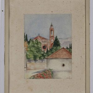 Lotto misto di 15 tra disegni e acquerelli. XX secolo  - Asta Antiquariato - Associazione Nazionale - Case d'Asta italiane