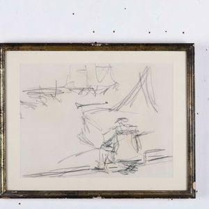 Lotto misto di 15 tra disegni e acquerelli. XX secolo  - Asta Antiquariato - Associazione Nazionale - Case d'Asta italiane