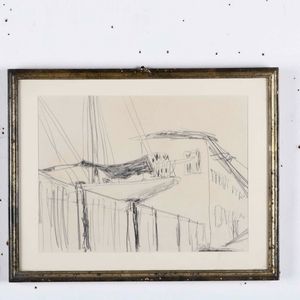 Lotto misto di 15 tra disegni e acquerelli. XX secolo  - Asta Antiquariato - Associazione Nazionale - Case d'Asta italiane