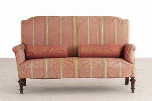 Divanetto e poltroncina imbottiti. XIX secolo  - Asta Antiquariato - Associazione Nazionale - Case d'Asta italiane