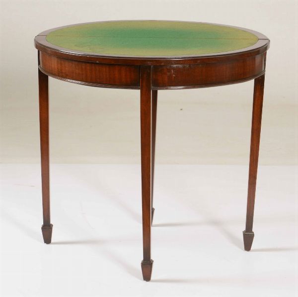 Tavolino da gioco lastronato. XIX secolo  - Asta Antiquariato del XX secolo - Associazione Nazionale - Case d'Asta italiane