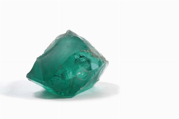 Blocco in vetro grezzo.  - Asta Antiquariato del XX secolo - Associazione Nazionale - Case d'Asta italiane