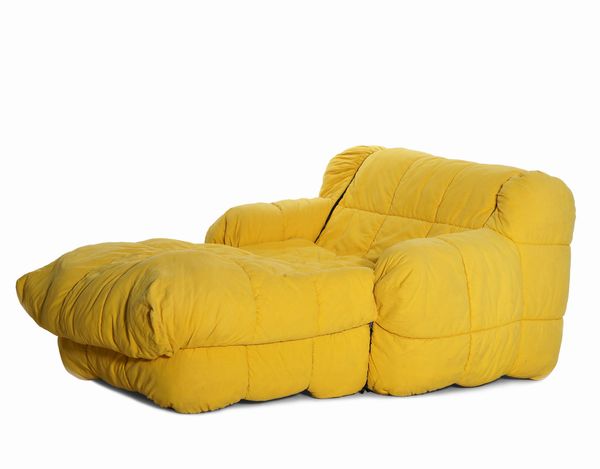 CINI BOERI : Poltrona chaise longue mod. Strips  - Asta Antiquariato del XX secolo - Associazione Nazionale - Case d'Asta italiane