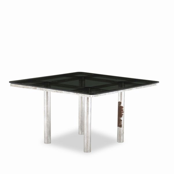 Tavolo con piano in vetro  - Asta Antiquariato del XX secolo - Associazione Nazionale - Case d'Asta italiane