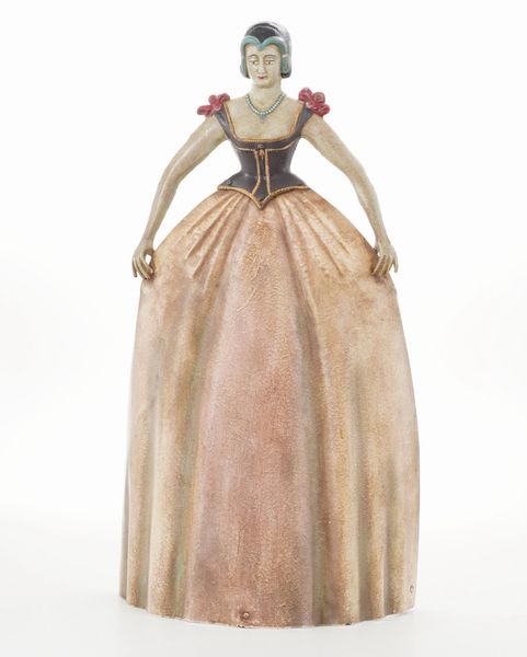 Fermaporta in metallo raffigurante donna  - Asta Antiquariato del XX secolo - Associazione Nazionale - Case d'Asta italiane