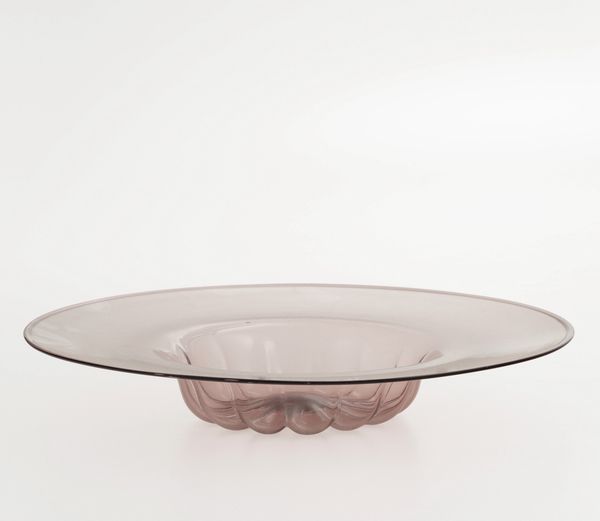 Piatto in vetro. Murano, anni '20 del XX secolo  - Asta Antiquariato del XX secolo - Associazione Nazionale - Case d'Asta italiane