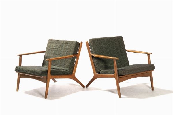 Set di due poltrone e un divano  - Asta Antiquariato del XX secolo - Associazione Nazionale - Case d'Asta italiane