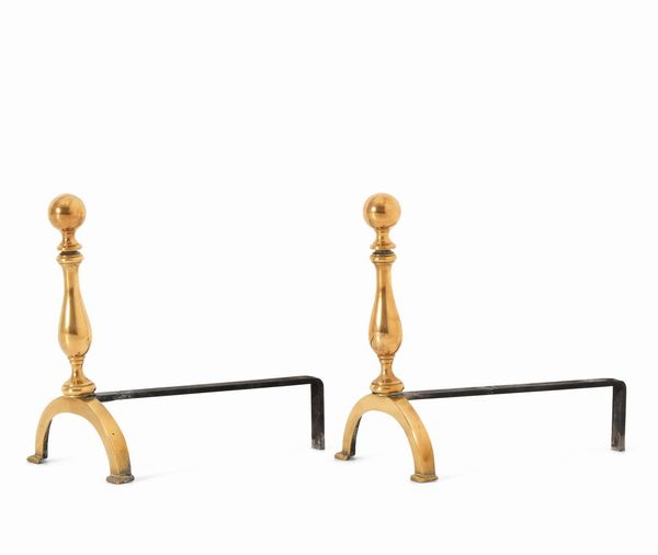 Coppia di alari.  - Asta Antiquariato del XX secolo - Associazione Nazionale - Case d'Asta italiane