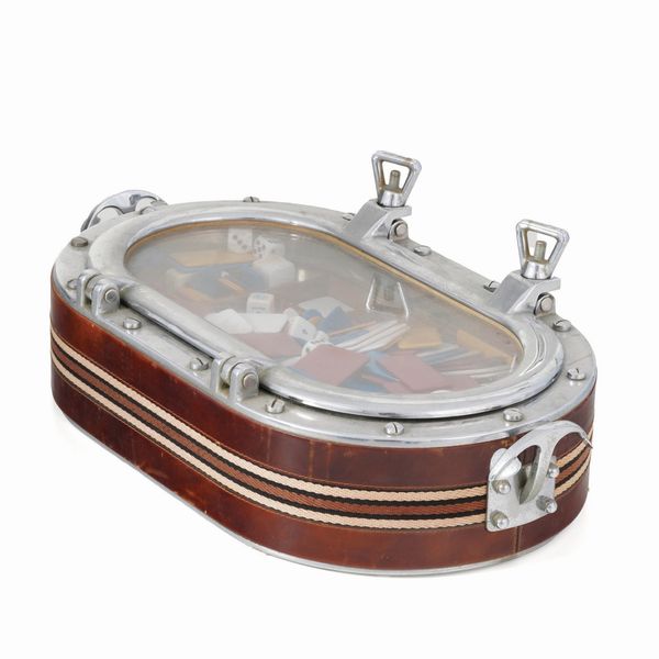 Set da poker entro teca  - Asta Antiquariato del XX secolo - Associazione Nazionale - Case d'Asta italiane