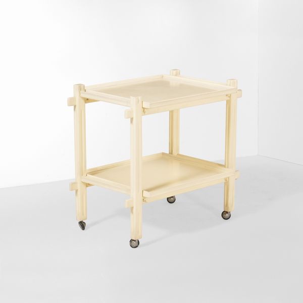 Carrellino di servizio a doppio ripiano  - Asta Antiquariato del XX secolo - Associazione Nazionale - Case d'Asta italiane