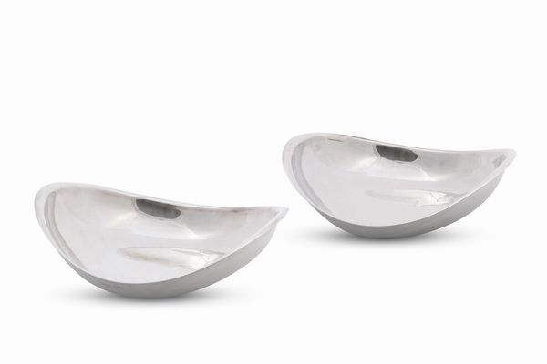 LINO SABATTINI : Coppia di coppe mod. Candara  - Asta Antiquariato del XX secolo - Associazione Nazionale - Case d'Asta italiane