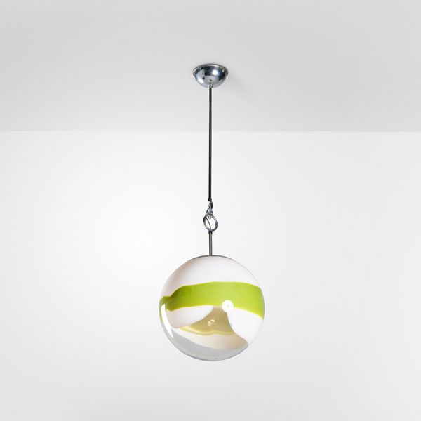 ANGELO BROTTO : Lampada a sospensione  - Asta Antiquariato del XX secolo - Associazione Nazionale - Case d'Asta italiane