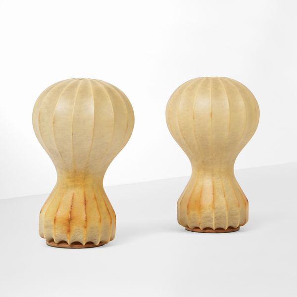 Coppia di lampade da tavolo in pergamena  - Asta Antiquariato del XX secolo - Associazione Nazionale - Case d'Asta italiane