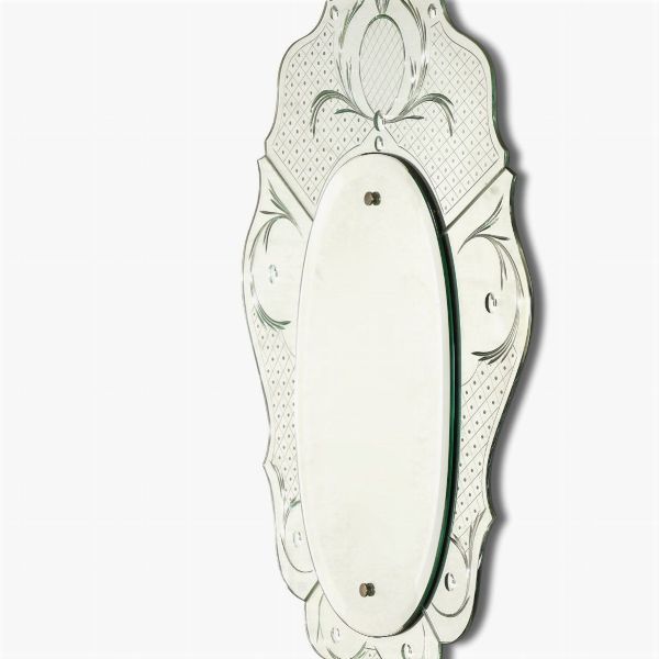 Specchio molato. Prod. Italia, 1950 ca.  - Asta Antiquariato del XX secolo - Associazione Nazionale - Case d'Asta italiane