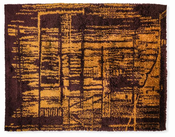 Tappeto in lana  - Asta Antiquariato del XX secolo - Associazione Nazionale - Case d'Asta italiane