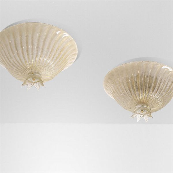MURANO : Due plafoniere  - Asta Antiquariato del XX secolo - Associazione Nazionale - Case d'Asta italiane