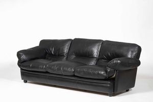 TITO AGNOLI : Due divani mod. Poppy  - Asta Antiquariato del XX secolo - Associazione Nazionale - Case d'Asta italiane