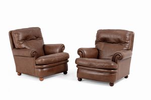 POLTRONA FRAU - Coppia di poltrone Frau