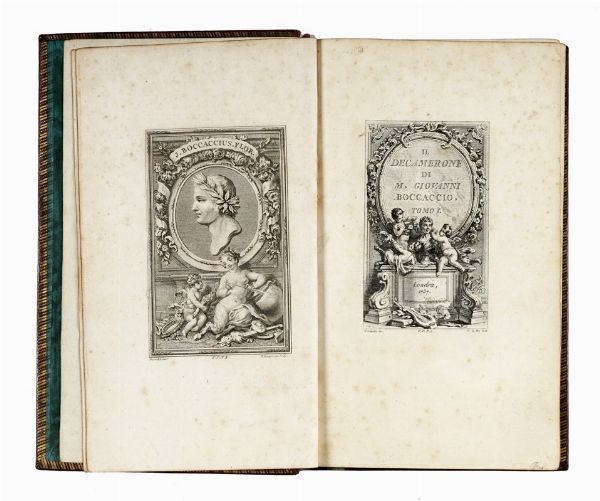 GIOVANNI BOCCACCIO : Il Decamerone [...] Tomo 1. [-5].  - Asta Libri, Autografi e Manoscritti - Associazione Nazionale - Case d'Asta italiane
