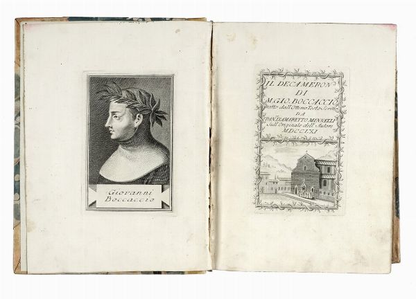 GIOVANNI BOCCACCIO : Il Decameron [...] tratto dall'ottimo testo scritto da Fran.co d'Amaretto Mannelli sull'originale dell'Autore.  - Asta Libri, Autografi e Manoscritti - Associazione Nazionale - Case d'Asta italiane
