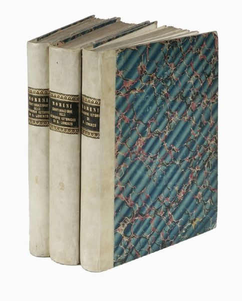 PIER NOLASCO CIANFOGNI : Memorie istoriche dell'Ambrosiana r. Basilica di S. Lorenzo di Firenze... Tomo I (-II).  - Asta Libri, Autografi e Manoscritti - Associazione Nazionale - Case d'Asta italiane