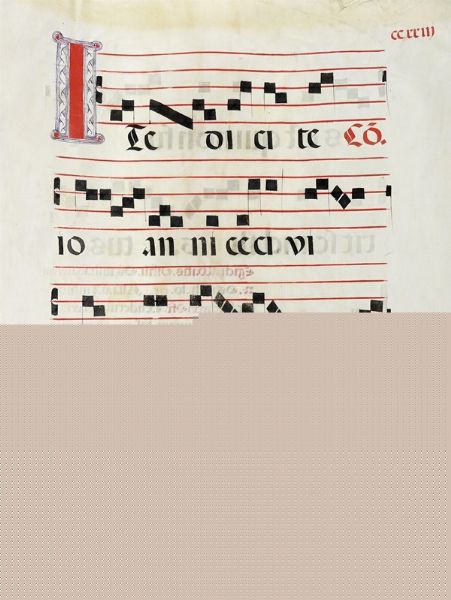 Raccolta di 6 grandi fogli di antifonario.  - Asta Libri, Autografi e Manoscritti - Associazione Nazionale - Case d'Asta italiane