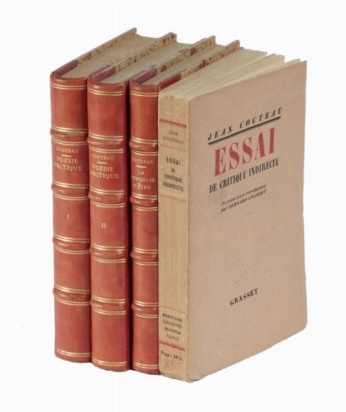 JEAN COCTEAU : Lotto di tre opere di Jean Cocteau.  - Asta Libri, Autografi e Manoscritti - Associazione Nazionale - Case d'Asta italiane