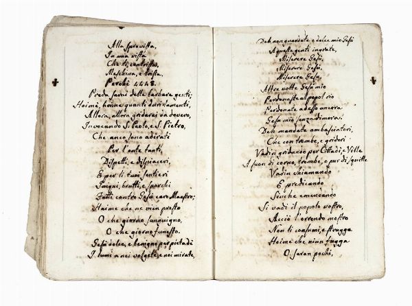 BARTOLOMEO DA SALUZZO : Profezie / del / P. Fr. Bartolomeo / Saluthio / Min.e Osserv.e / Riformato.  - Asta Libri, Autografi e Manoscritti - Associazione Nazionale - Case d'Asta italiane