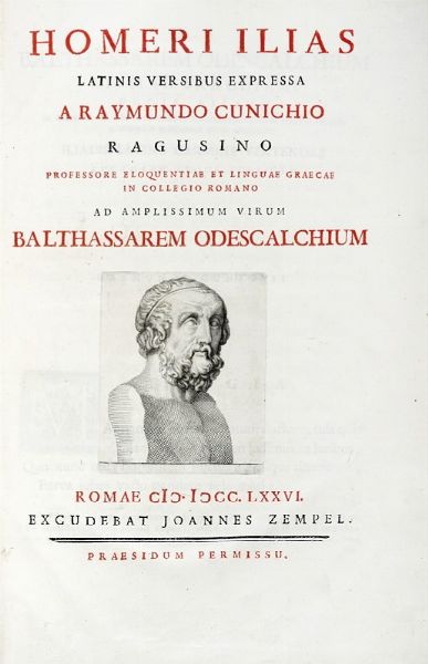HOMERUS : Ilias Latinis versibus expressa...  - Asta Libri, Autografi e Manoscritti - Associazione Nazionale - Case d'Asta italiane