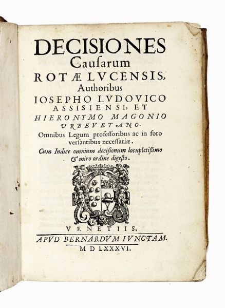 Lotto di 4 opere di giurisprudenza, di cui 3 dedicate a Lucca.  - Asta Libri, Autografi e Manoscritti - Associazione Nazionale - Case d'Asta italiane