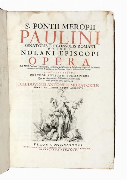 LODOVICO ANTONIO MURATORI : Delle antichit estensi ed italiane [...]. Parte prima [-seconda].  - Asta Libri, Autografi e Manoscritti - Associazione Nazionale - Case d'Asta italiane