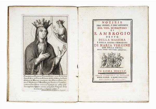 OTTAVIO PANCIROLI : Roma sacra, e moderna gi descritta dal Pancirolo ed accresciuta da Francesco Posterla con una esatta notizia delle basiliche, chiese, ospedali...  - Asta Libri, Autografi e Manoscritti - Associazione Nazionale - Case d'Asta italiane