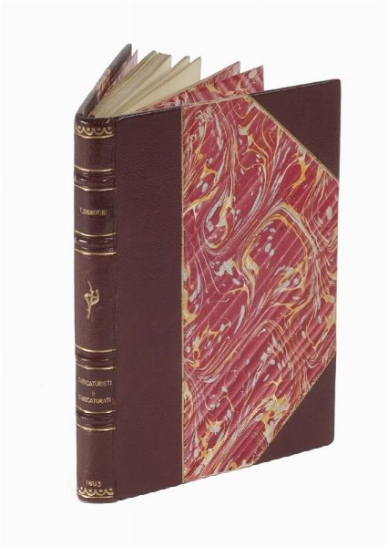 Telemaco Signorini : Caricaturisti e caricaturati al Caff Michelangiolo.  - Asta Libri, Autografi e Manoscritti - Associazione Nazionale - Case d'Asta italiane