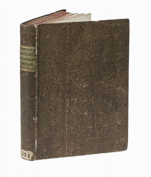 TOMMASO AGOSTINO VAIRANI : Cremonensium monumentà Pars I [- II].  - Asta Libri, Autografi e Manoscritti - Associazione Nazionale - Case d'Asta italiane