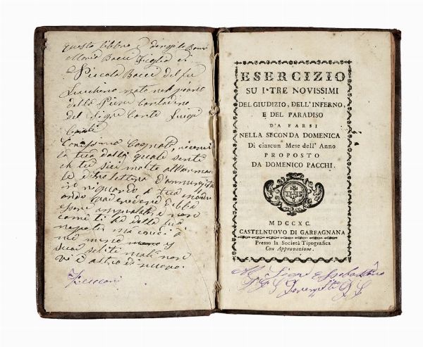 Lotto di 2 testi religiosi settecenteschi.  - Asta Libri, Autografi e Manoscritti - Associazione Nazionale - Case d'Asta italiane