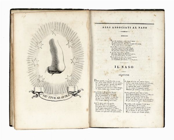 Raccolta di curiose ed interessanti opere riguardo la letteratura e la poesia italiana tra il XVIII - XIX secolo.  - Asta Libri, Autografi e Manoscritti - Associazione Nazionale - Case d'Asta italiane