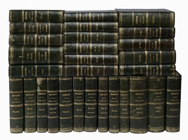 Dizionario delle Scienze Naturali, nel quale si tratta metodicamente dei differenti esseri della Natura, [...] la medicina, l'agricoltura, il commercio, e le arti [...] accompagnato da una biografia de' pi celebri Naturalisti...  - Asta Libri, Autografi e Manoscritti - Associazione Nazionale - Case d'Asta italiane